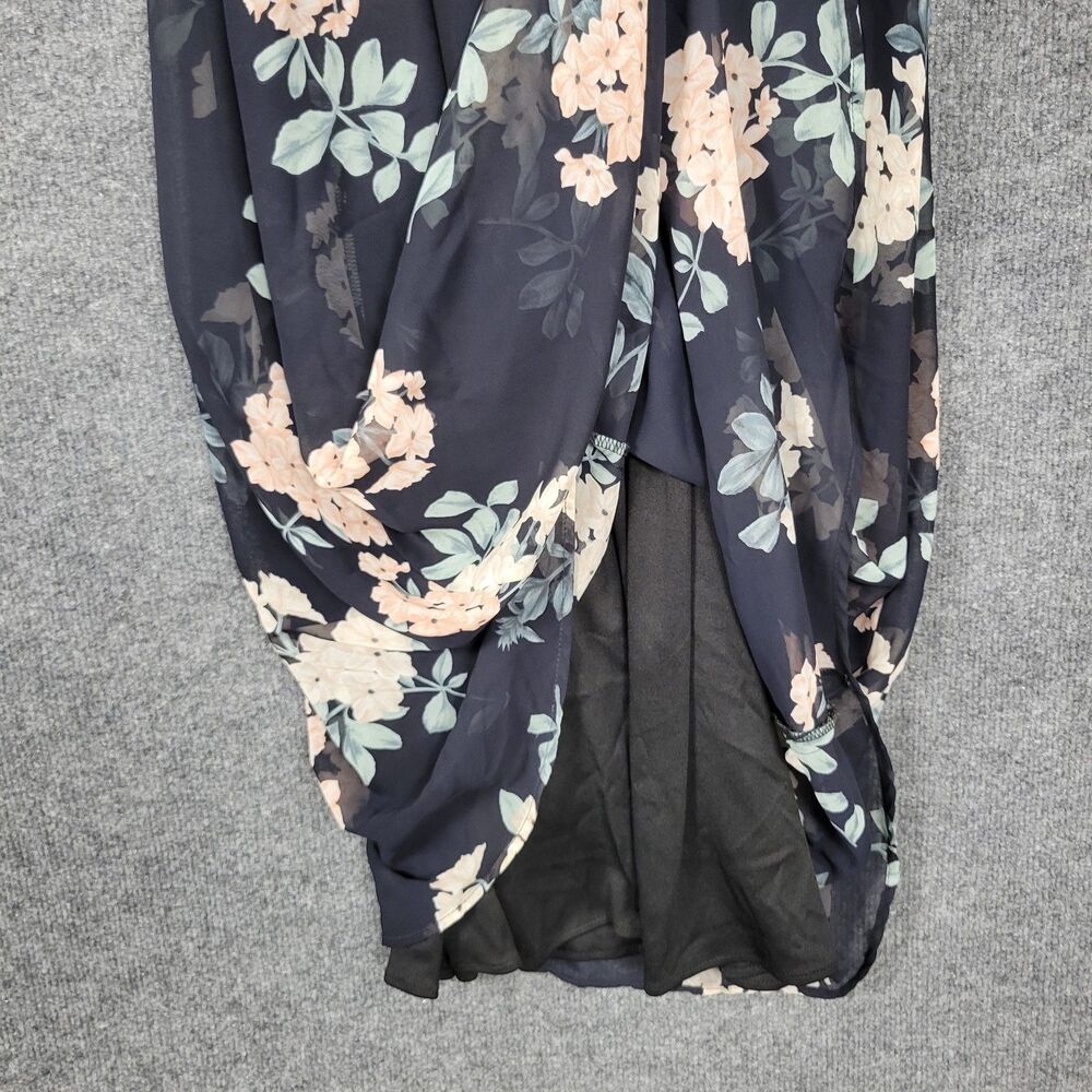 SHOW ME YOUR MUMU Caitlin Blue Floral Ruffle Flounce Chiffon Maxi Dress SIZE XS - Picture 9 of 12